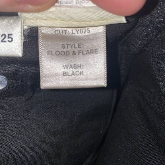 Reformation Flood & Flare Black Pants Size‎ 25 Waist Stretch Womens - Picture 6 of 6